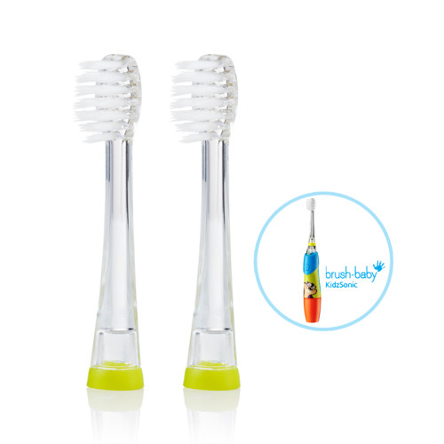 Brush-Baby | Brushbaby KidzSonic Replacement Brush Heads 3-6yrs (2pcs)